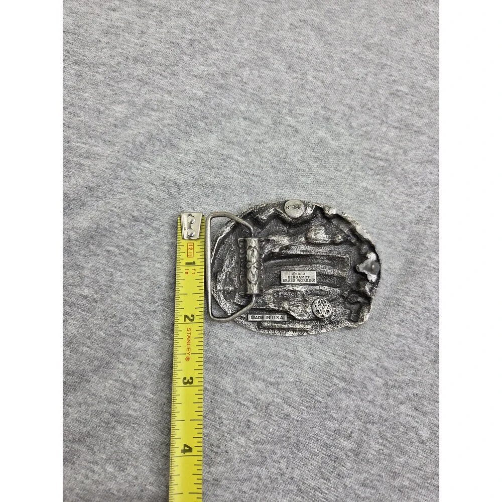 1983 Bergamot Brass Works Proud To Be A Veteran Belt Buckle